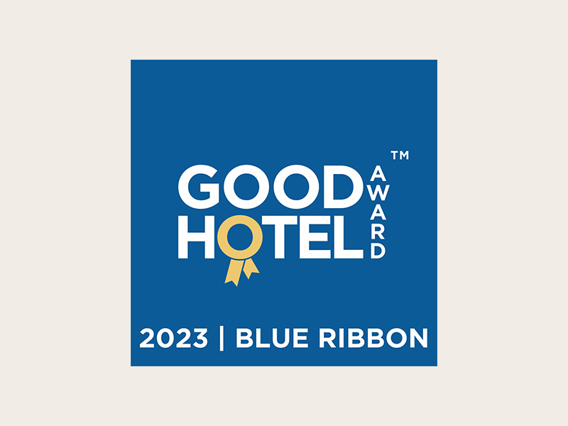 HOAR CROSS HALL RECIEVES 2023 GOOD HOTEL BLUE RIBBON AWARD  